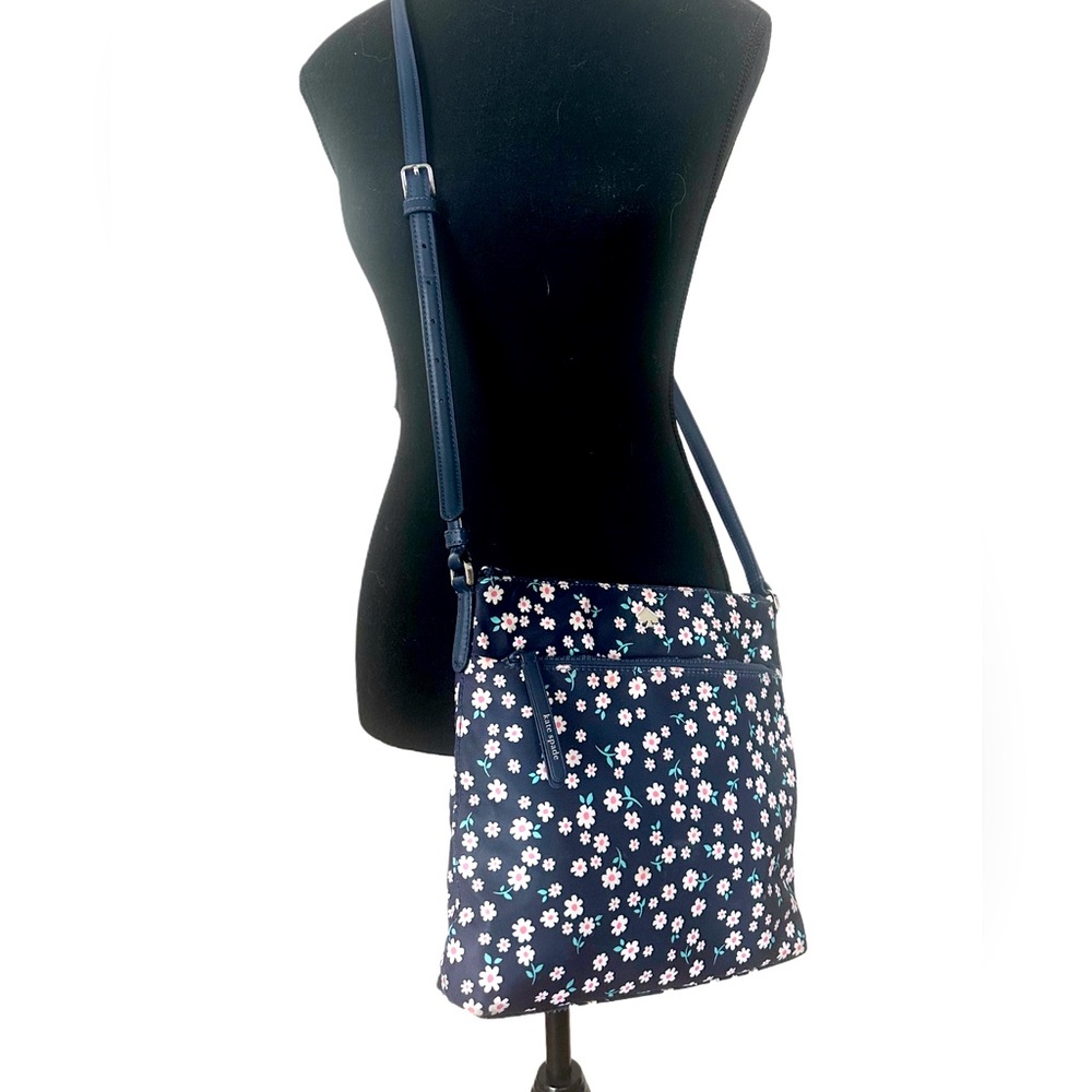 KATE SPADE Jae Fleurette Nylon Flat Crossbody Bag